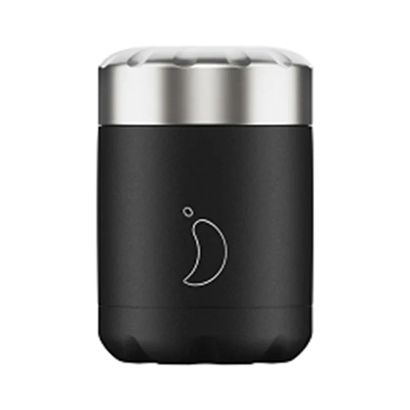 Chilly's Food Pot Monochrome Black 300 ml Chillys