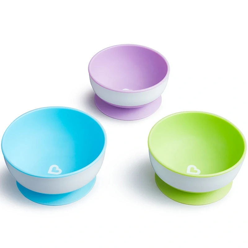 Munchkin Skålar med Sugpropp 3-pack Munchkin