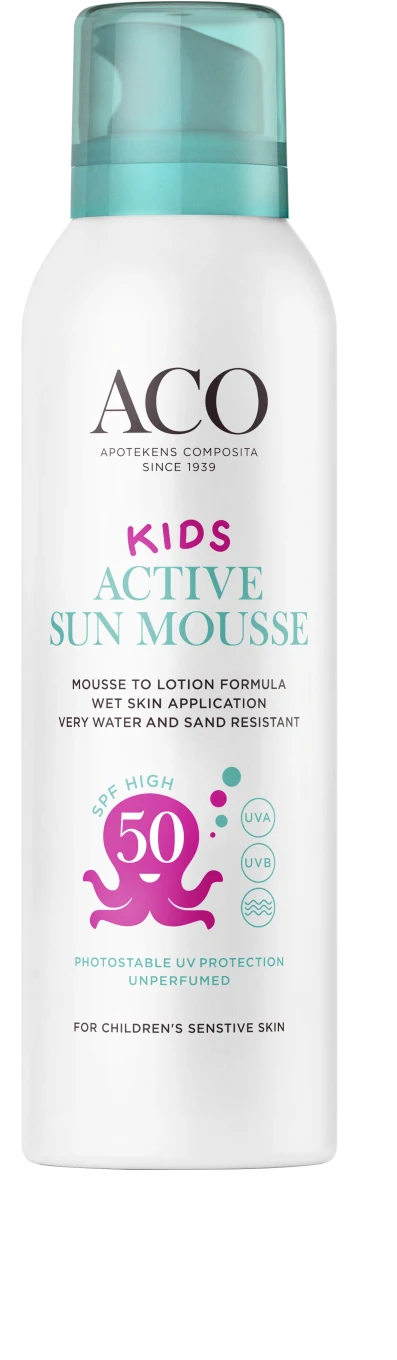 ACO Sun Kids Act Mousse SPF 50, 150 ml ACO