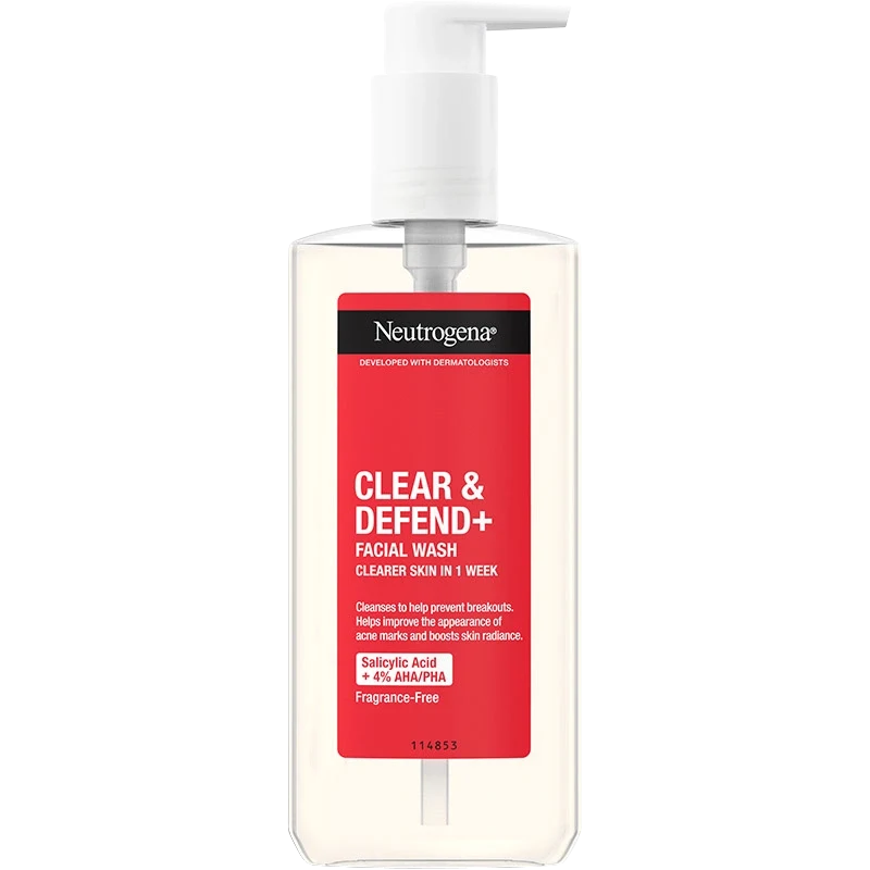 Neutrogena Clear & Defend+ Facial Wash 200ml Neutrogena