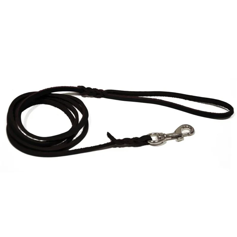 Dogman Koppel Läder Svart  6 mm x 180 cm Dogman