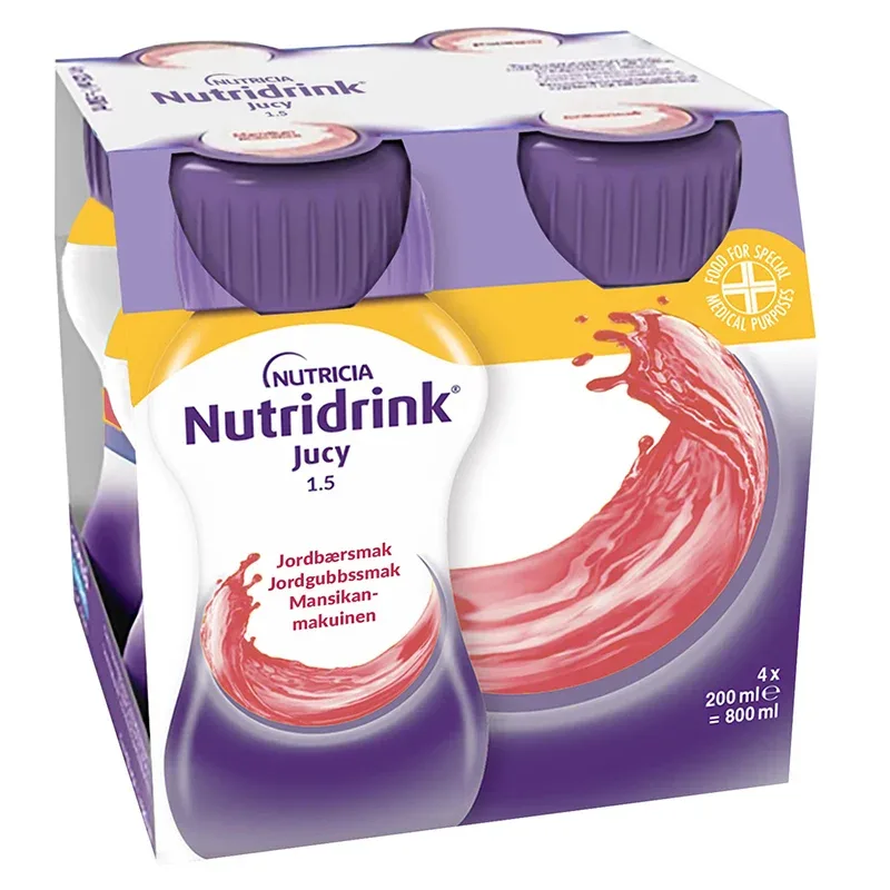 Nutridrink Jucy Jordgubb 4x200 ml Nutridrink