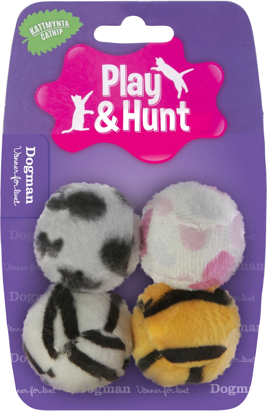 Dogman Plyschklädd Plastboll 4-pack Dogman