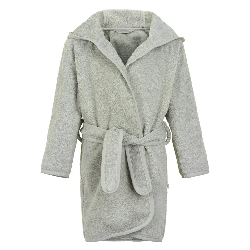 Pippi Organic Bath Robe Grey 86/92 Pippi