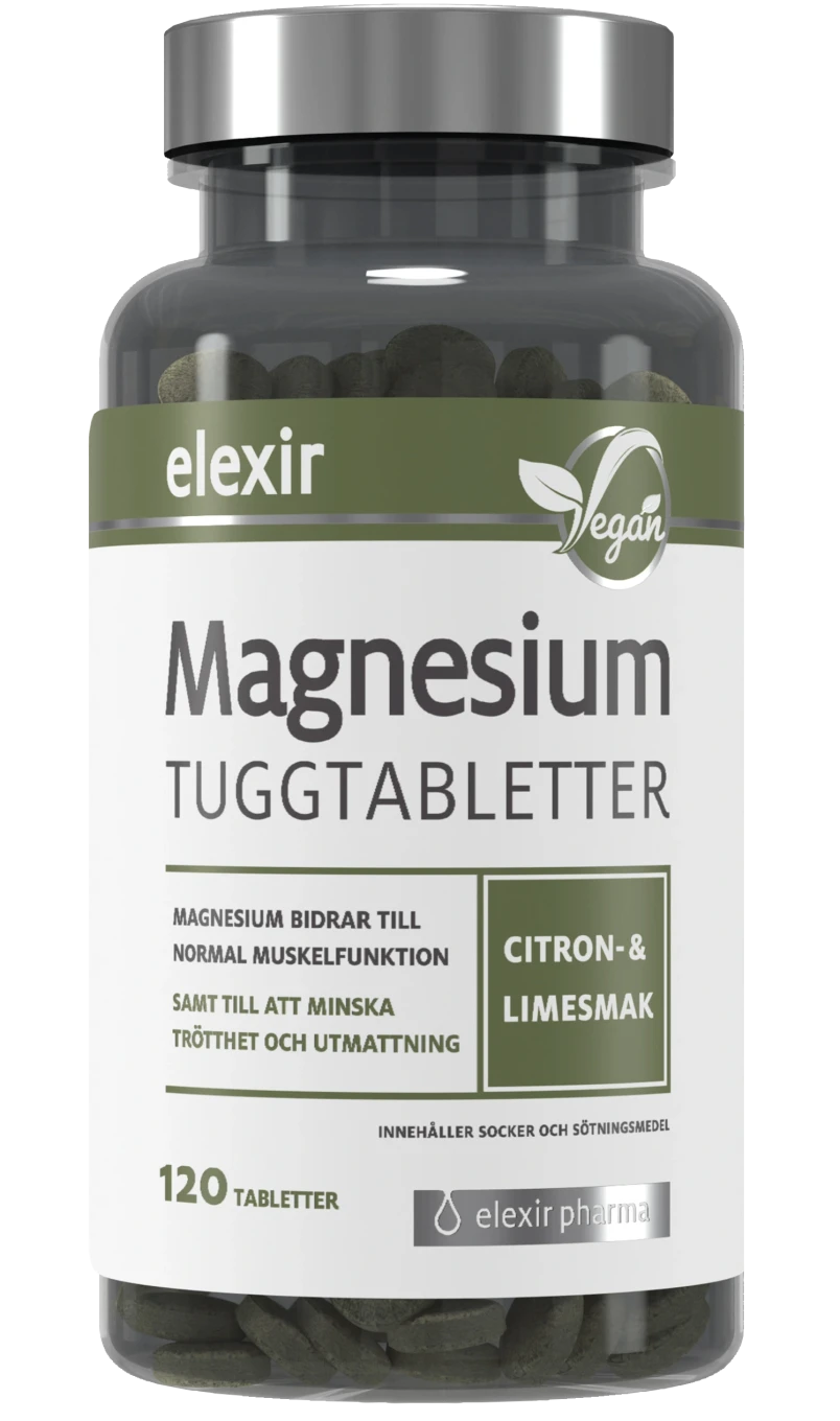 Elexir Pharma Magnesium 120 tuggtabletter Elexir Pharma