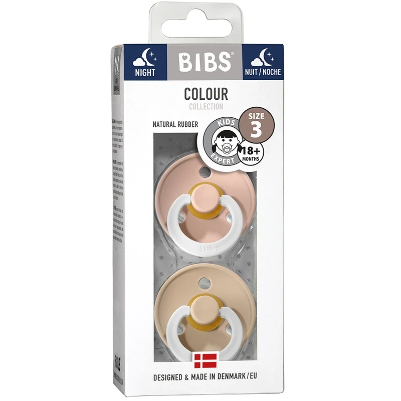 BIBS Napp Blush / Vanilla Night +18 månader 2-pack Bibs