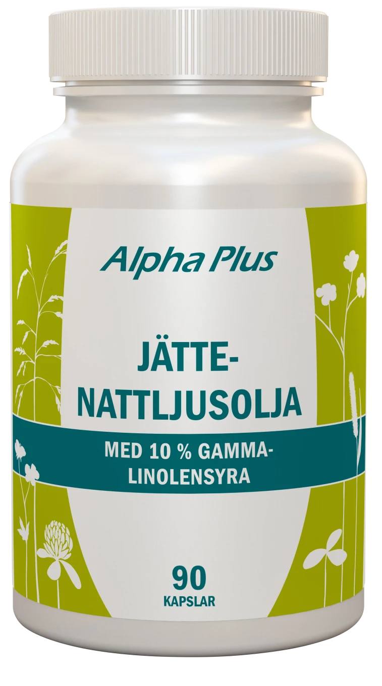 Alpha Plus Jättenattljusolja 90 kapslar Alpha Plus