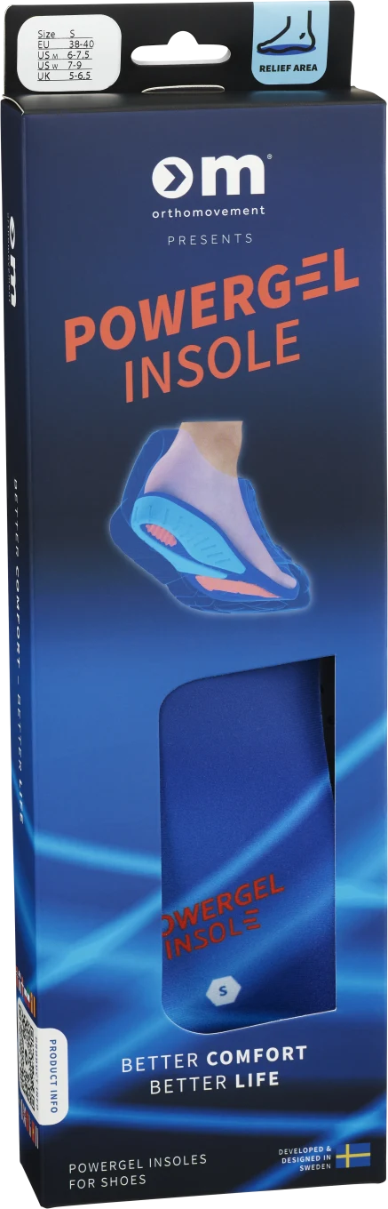 Ortho Movement Powergel Insole 38-40 Ortho Movement
