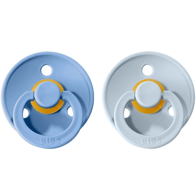 BIBS Napp Sky Blue / Baby Blue 0-6 månader 2-pack Bibs