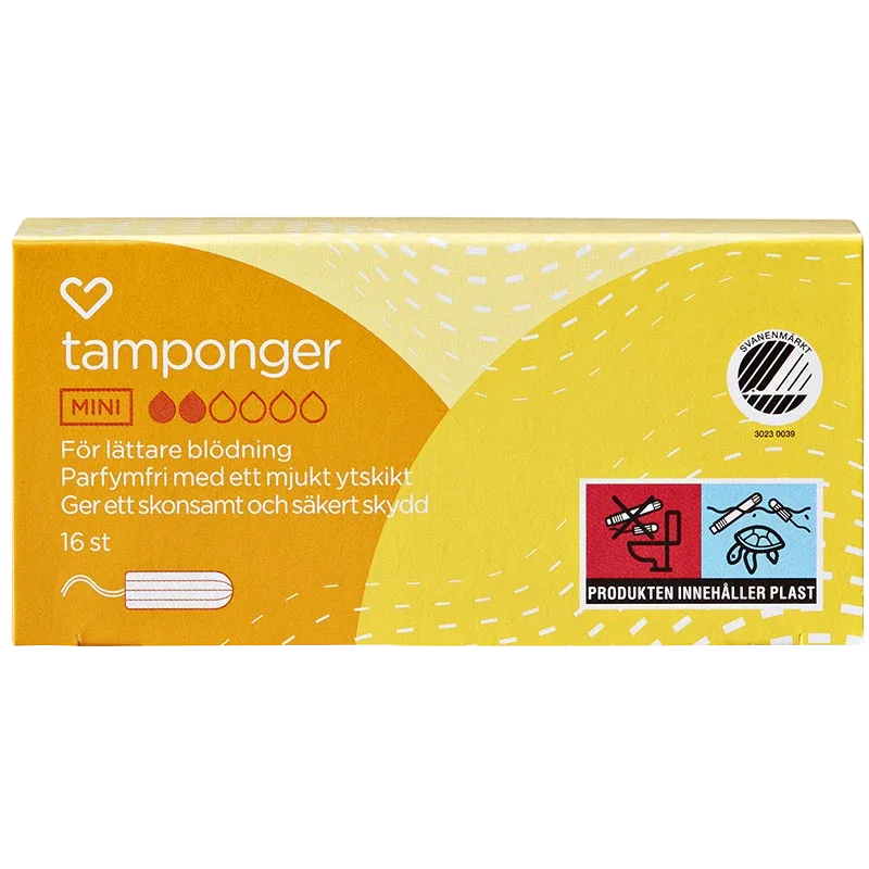 Hjärtats tamponger Mini 16st Hjärtats