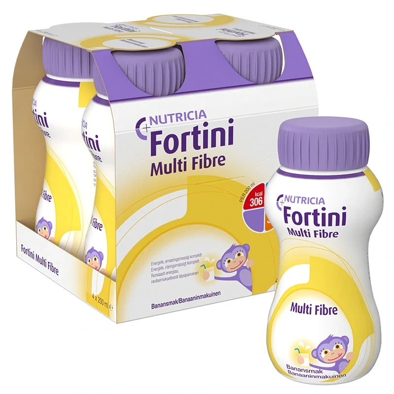 Fortini Multi Fibre banan 4 x 200 ml Fortini