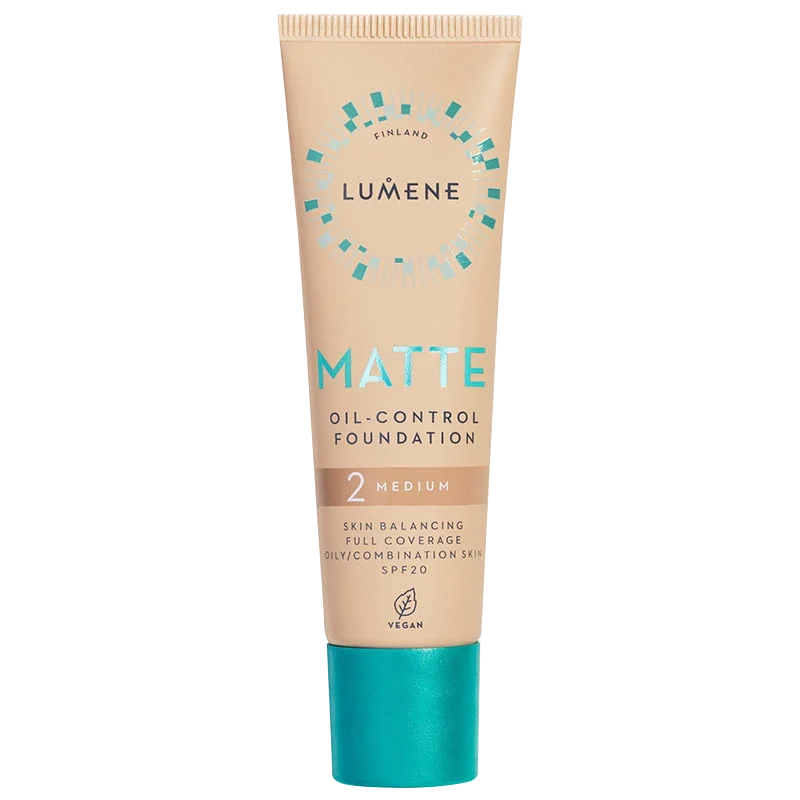 Lumene Matte Oil-Control Foundation SPF 20, 30 ml 2 Medium Lumene