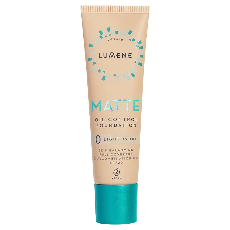 Lumene Matte Oil-Control Foundation SPF 20, 30 ml  0 Light Ivory Lumene