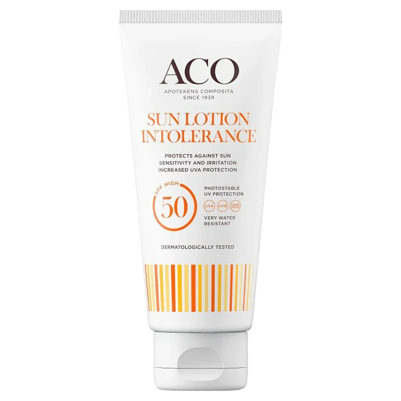 ACO Sun Lotion Intolerance SPF 50, 100ml ACO