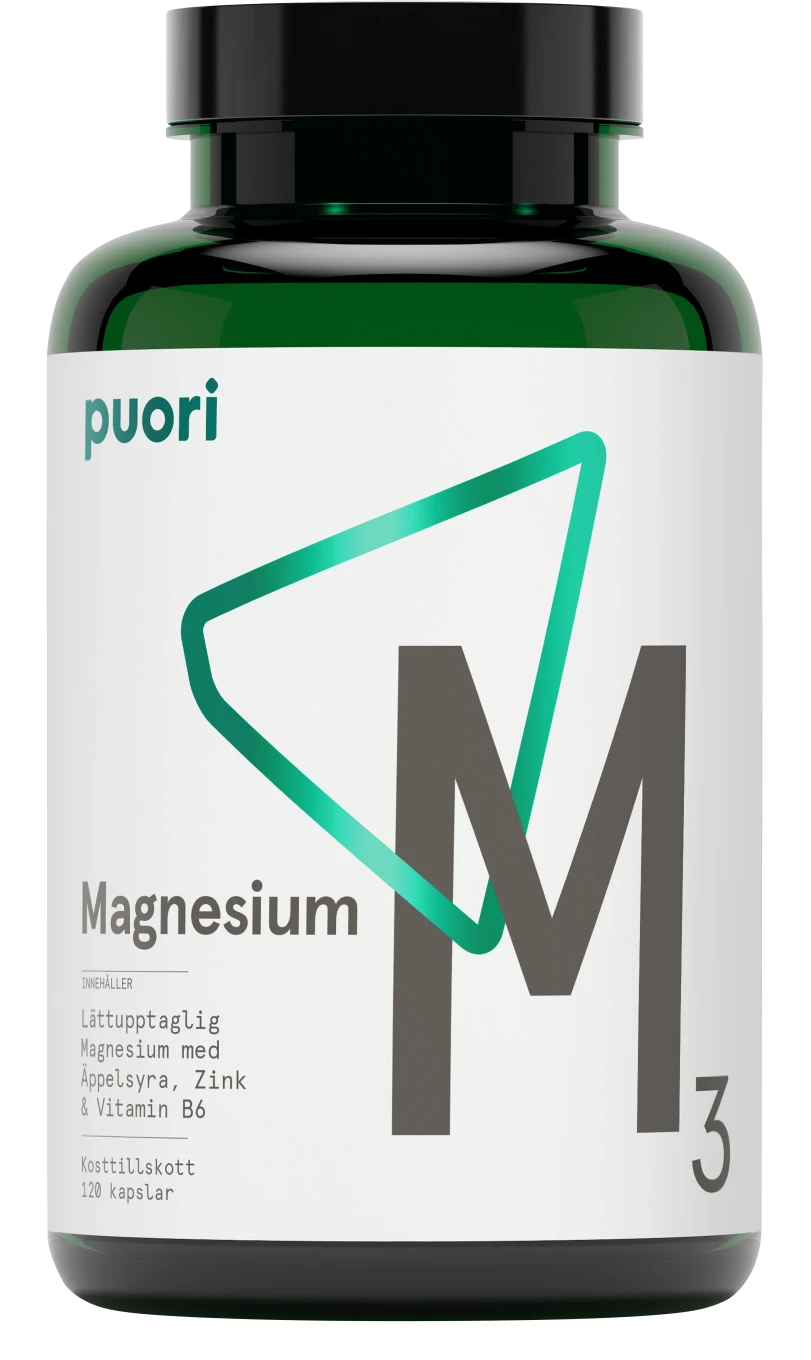 Puori M3 Magnesium & Zink 120 kapslar Puori
