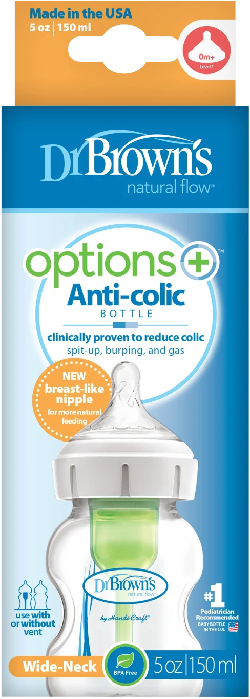 Dr. Brown's WideNeck Opt+ Nappflaska Strl 1 150ml 1st Dr Browns
