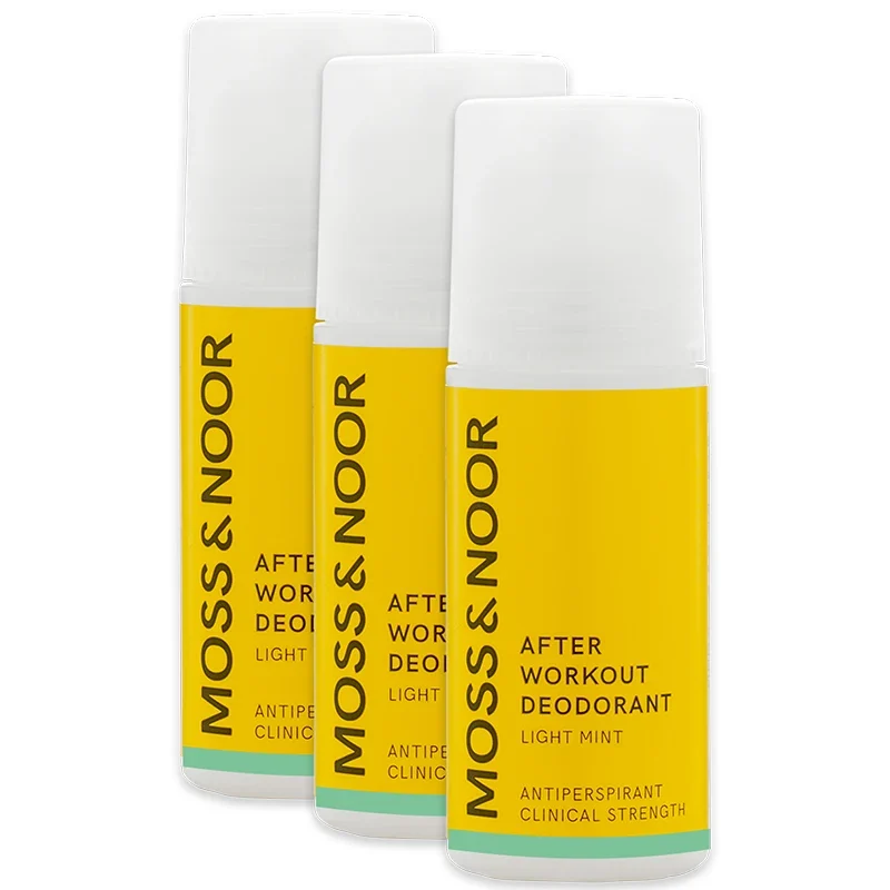 Moss & Noor After Workout Deodorant Light Mint 60 ml 3-pack Moss & noor