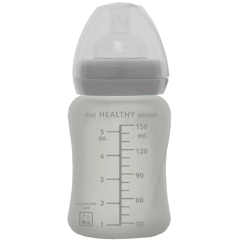 Everyday Baby Nappflaska Glas Healthy + Quiet Grey 150 ml Everyday Baby