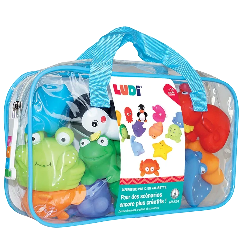 LUDI Badleksaker havsdjur 12 st Ludi