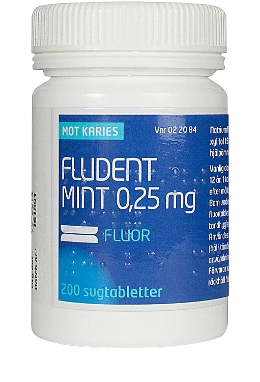 Fludent mint sugtablett 0,25 mg 200 st Fludent