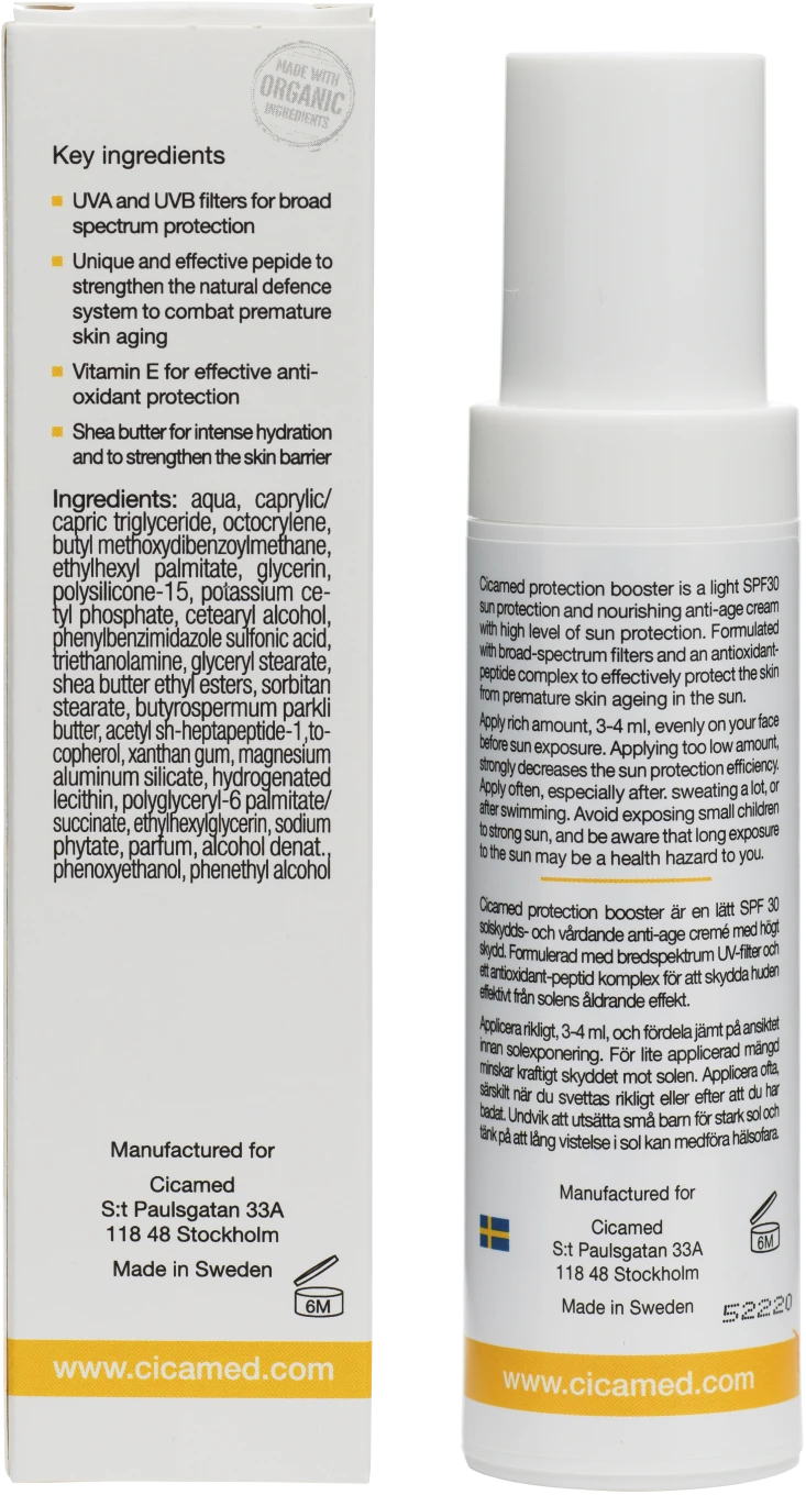 Cicamed Organic Science Protection Booster SPF 30, 50 ml Cicamed