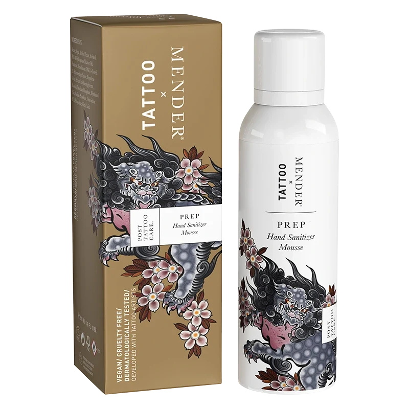 Tattoo Mender Prep: Hand Sanitizer Mousse 200 ml Tattoo Mender