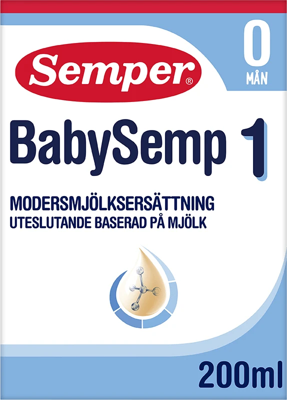 Semper BabySemp 1 Modersmjölkersättning 200 ml Semper
