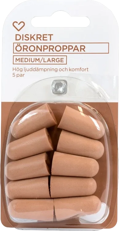 Hjärtats öronproppar medium/large 5 par Hjärtats
