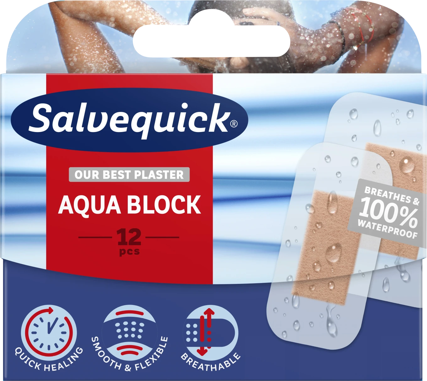 Salvequick Aqua Block 12 st Salvequick