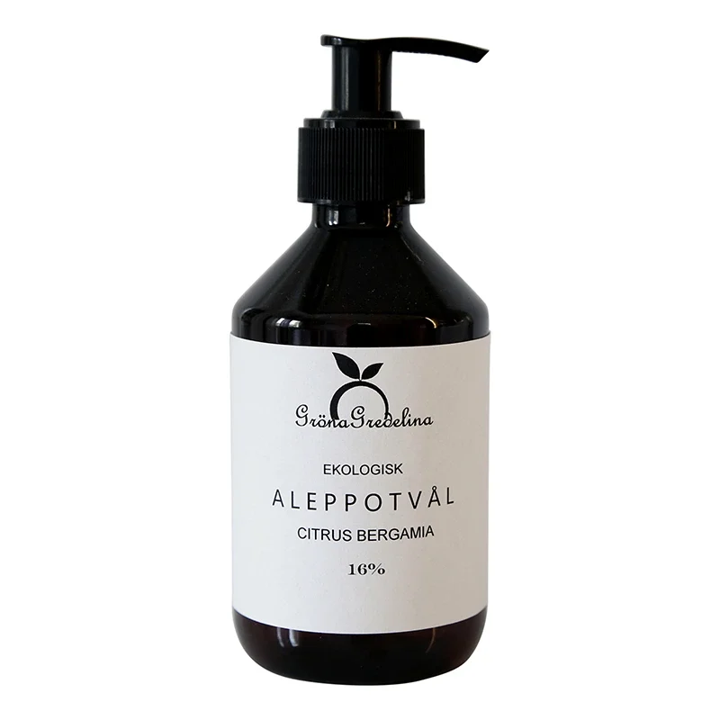 Gröna Gredelina Aleppotvål Flytande Citrus Bergamia 250 ml Gröna gredelina