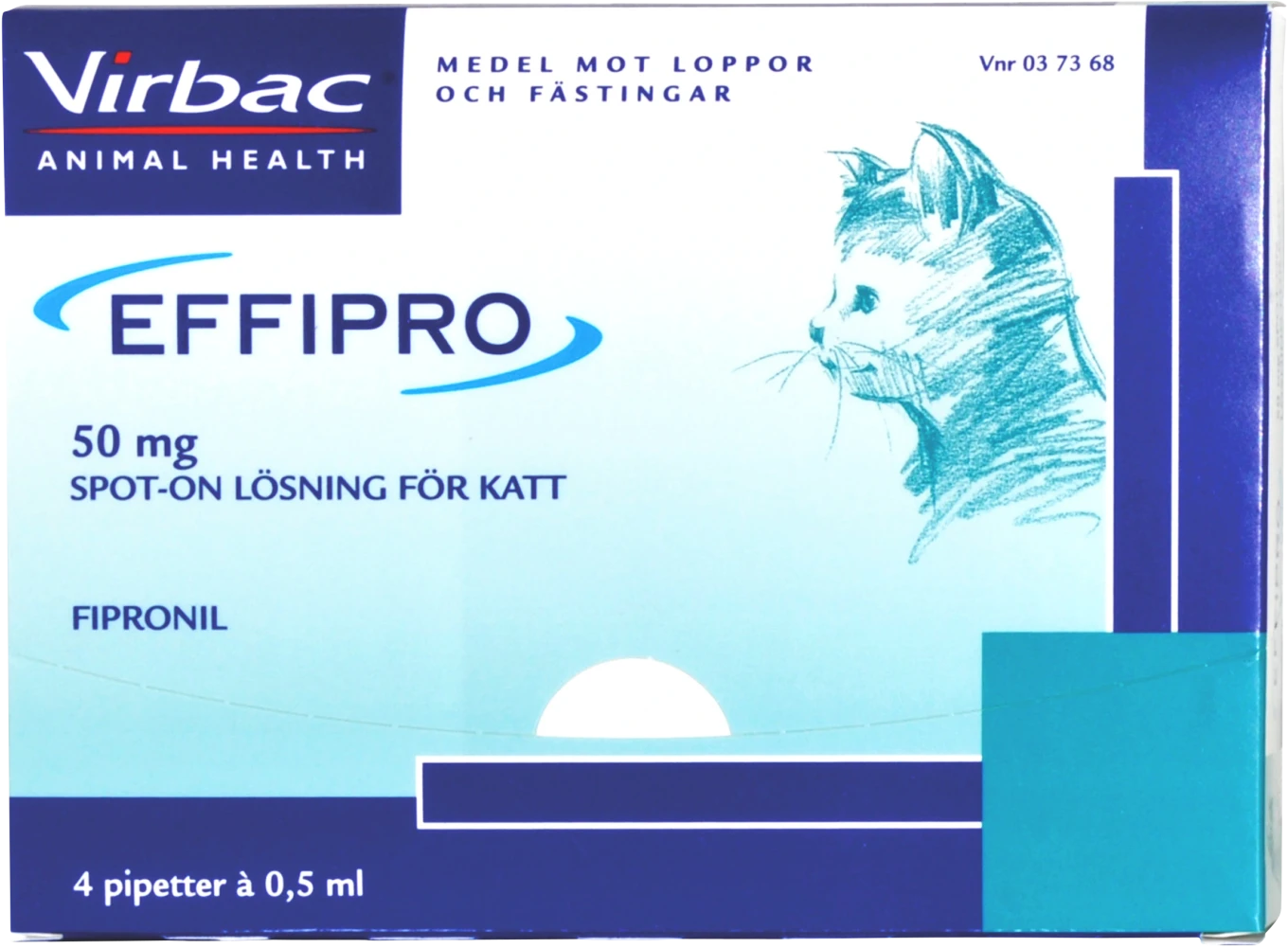 Effipro spot-on lösning för katt 50 mg 4 x 0,5 ml Effipro