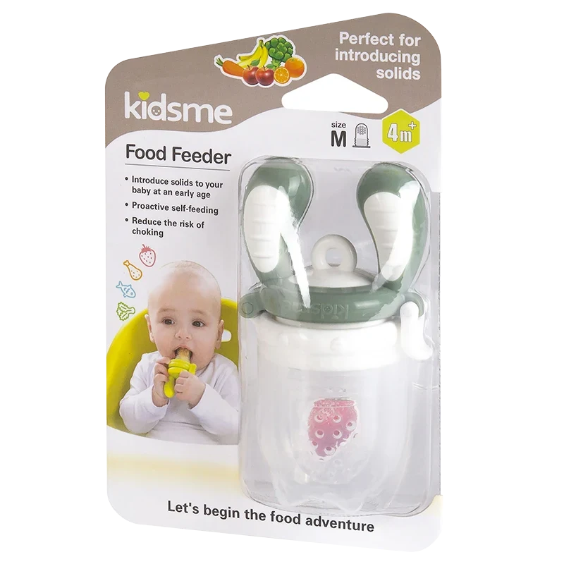 Kidsme Food Feeder Grey 4m+ M 1-pack Kidsme