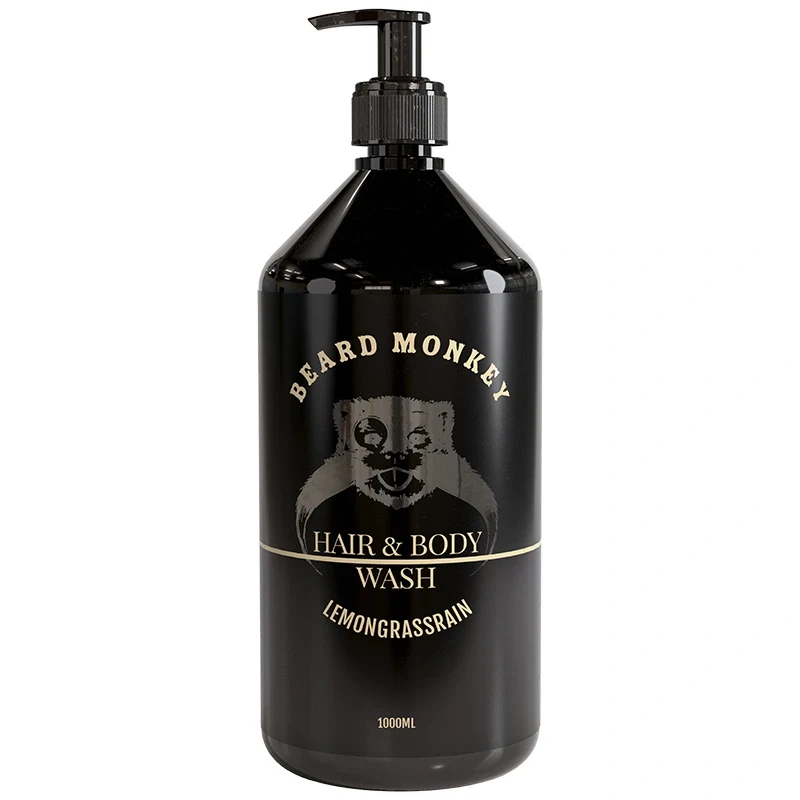 Beard Monkey Hair & Body Wash Lemongrass Rain 1000 ml Beard Monkey
