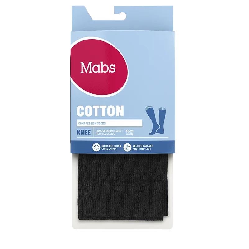 Mabs Cotton Knee Black 1 par M Mabs