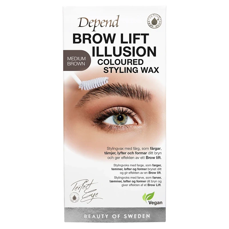 Depend Perfect Eye Brow Illusion Wax  Medium Brown Depend