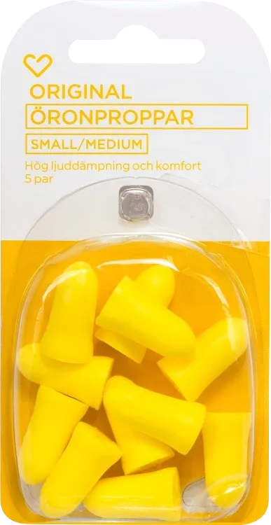 Hjärtats öronproppar small/medium 5 par Hjärtats
