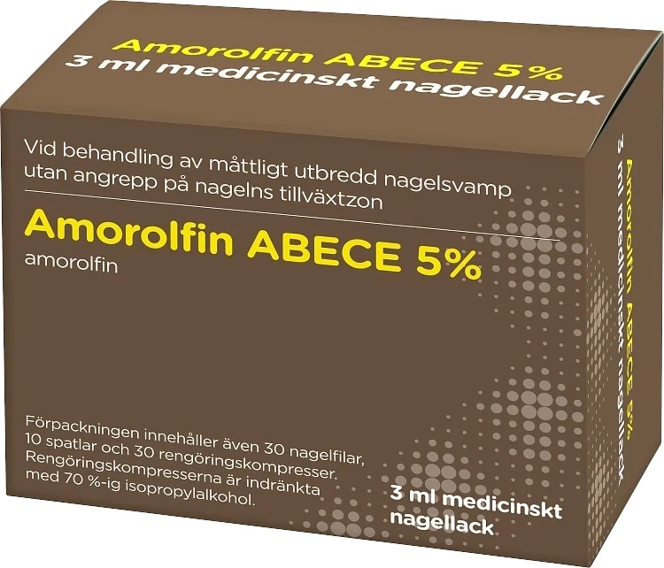 Amorolfin ABECE Medicinskt nagellack 5% 3 ml ABECE