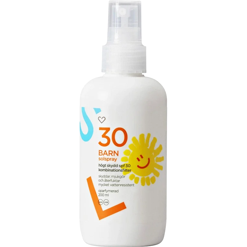 Hjärtats Solspray Barn Oparfymerad SPF 30, 200 ml Hjärtats