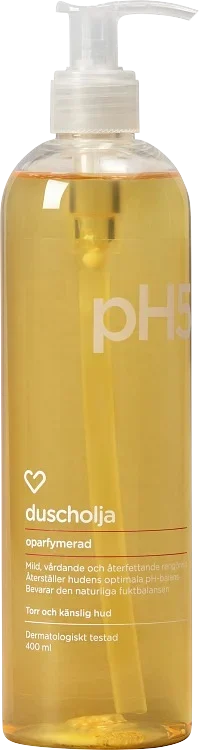 Hjärtats pH5 Duscholja Oparfymerad 400ml Hjärtats