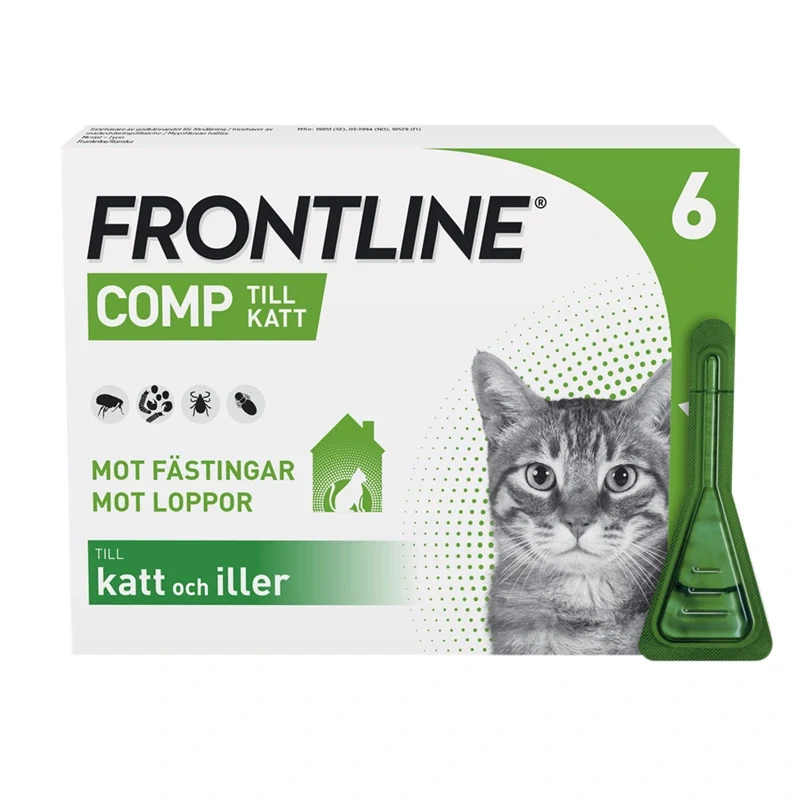 Frontline Comp Spot-on lösning för katt 50 mg/60 mg 6 x 0,5 ml Frontline