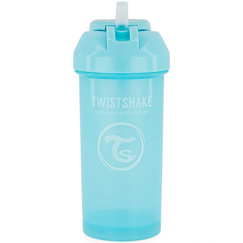 Twistshake Straw Cup 360 ml 6+ mån Pastellblå Twistshake