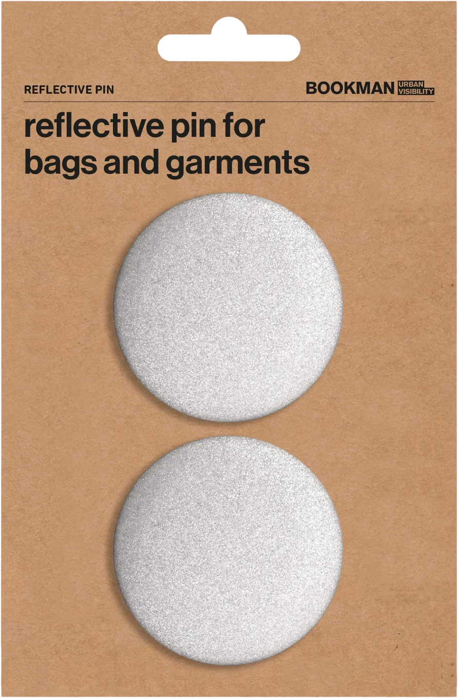 Bookman Reflective Pins Silver 2 st Bookman