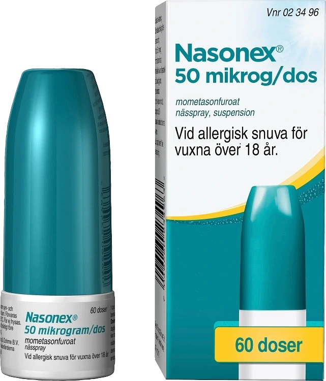 Nasonex nässpray suspension 50 µg/dos 60 doser Nasonex