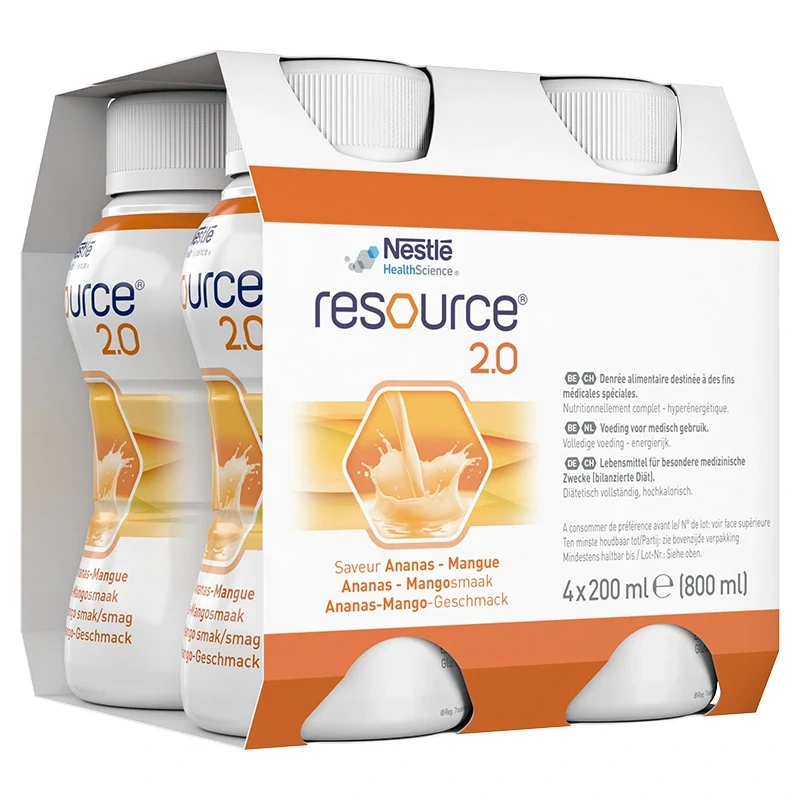 Resource 2.0 Ananas/Mango 4x200 ml Resource