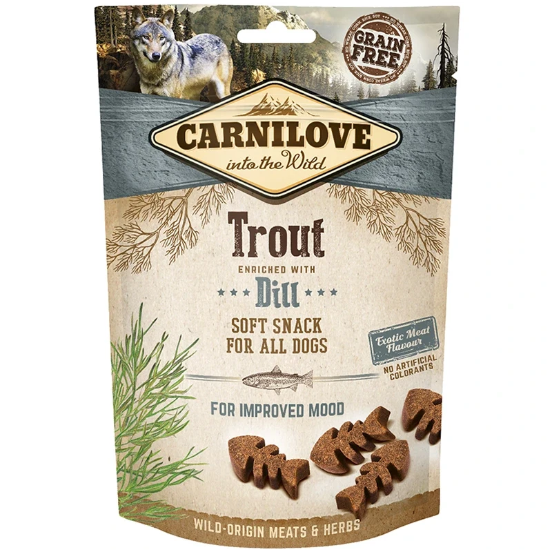 Carnilove Dog Semi Moist Snack Trout w Dill 200 g Carnilove