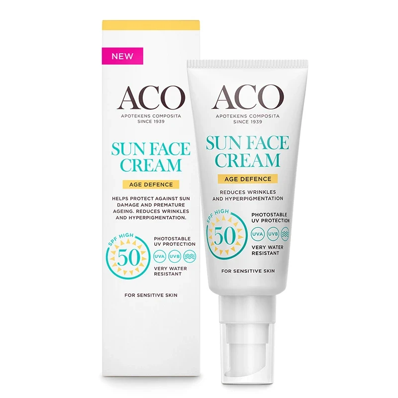 ACO Sun Face Cream Age Defense SPF 50, 40 ml ACO