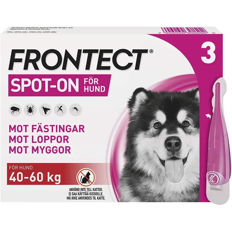 Frontect 40-60 kg Spot-on, lösning Spot-on applikator, 3st (3x6ml) Frontline