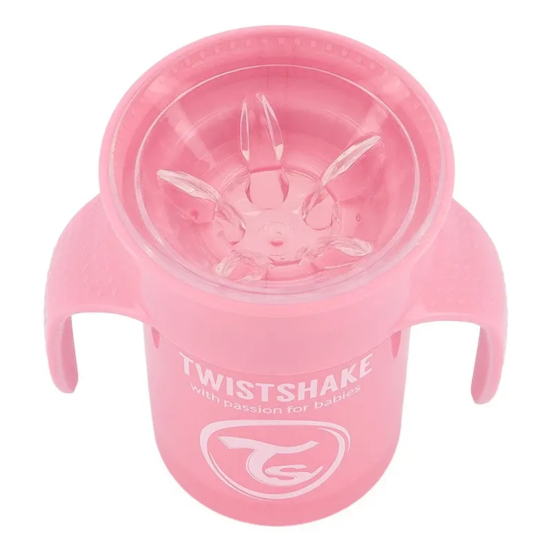 Twistshake 360 Cup 6+ mån Pastel Pink Twistshake
