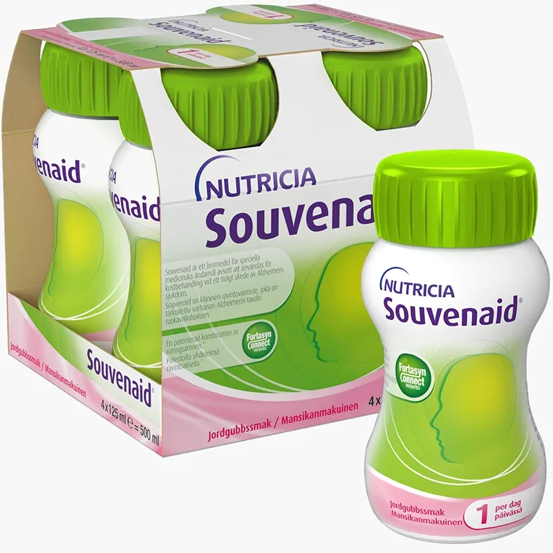 Souvenaid Jordgubb 4 x 125 ml Souvenaid