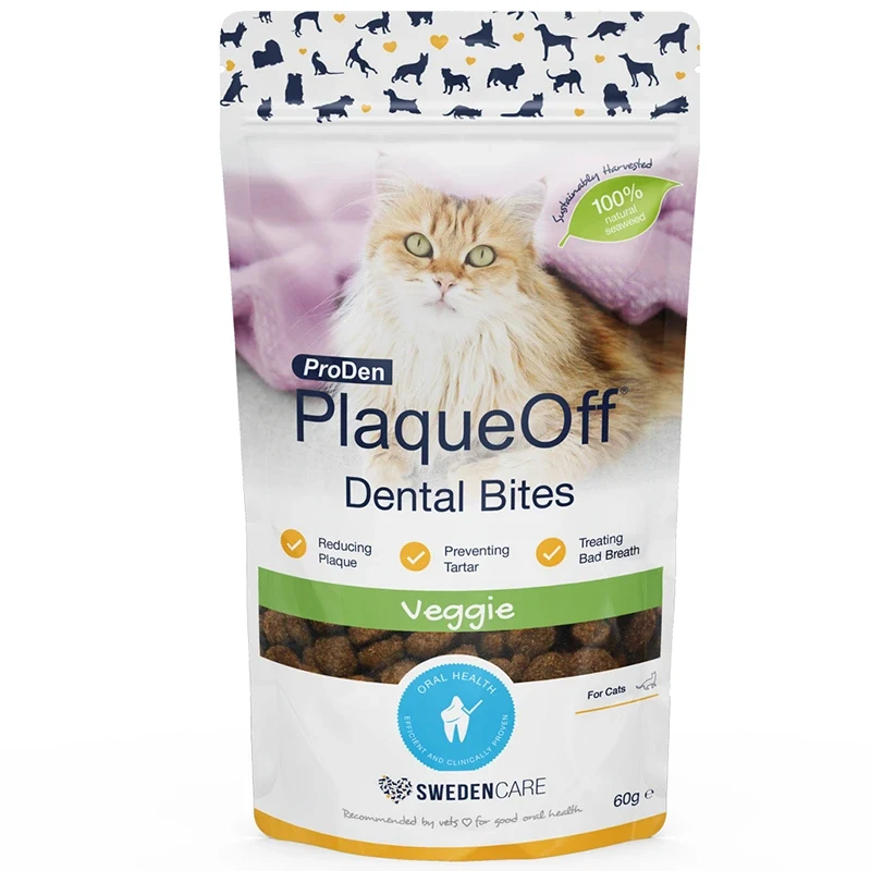 ProDen PlaqueOff Dental Bites Katt 60 g ProDen PlaqueOff
